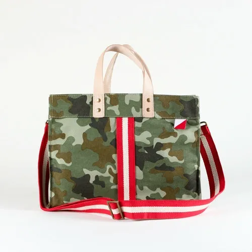 Mini Canvas Leather Handles Tote Bag