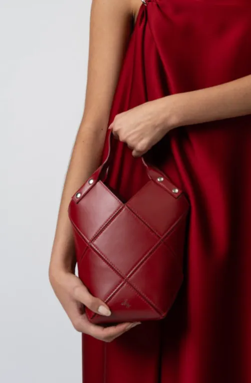 Mini Fiona Tote in Shiny Calf