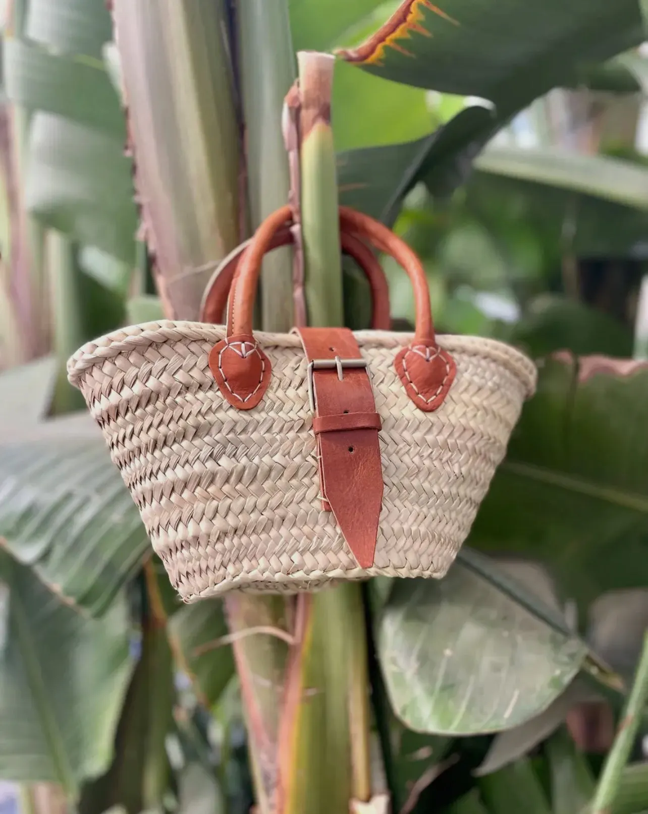 Mini French Market Straw Bag