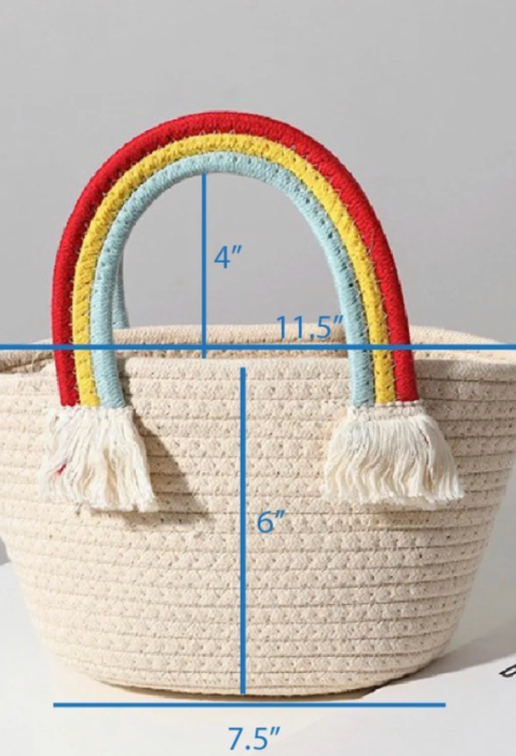Mini Rainbow Tote
