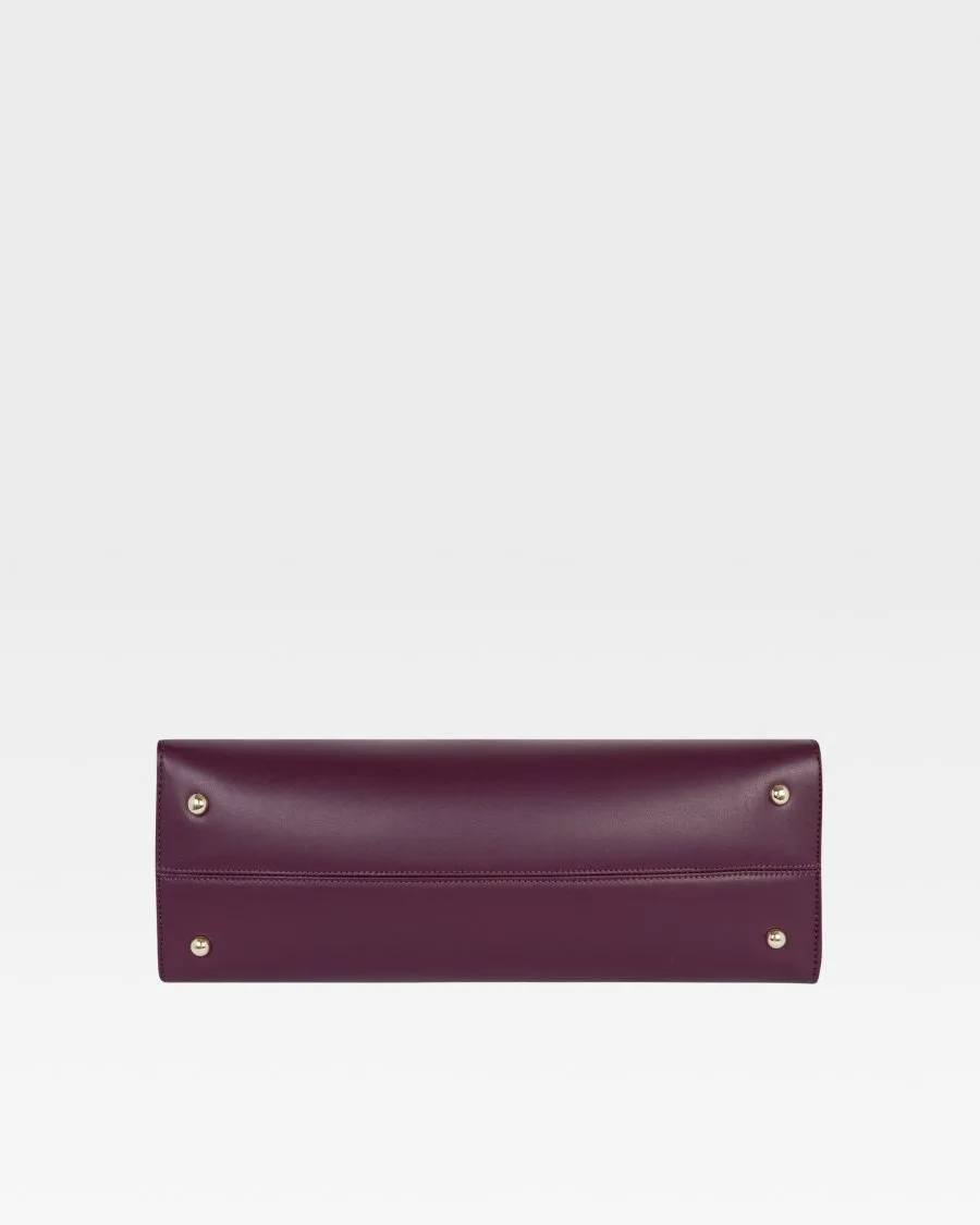 Mini Tote Bag in Burgundy