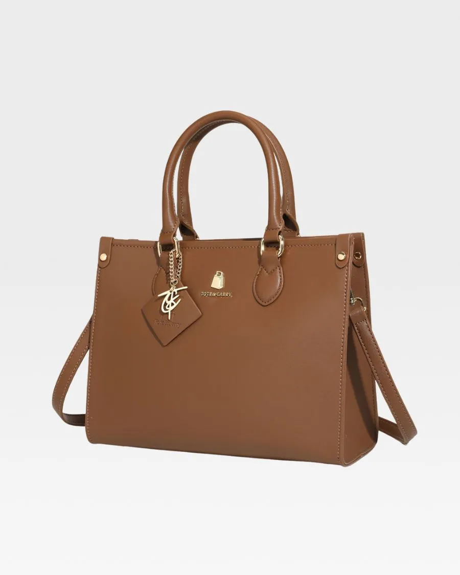 Mini Tote Bag in Coffee