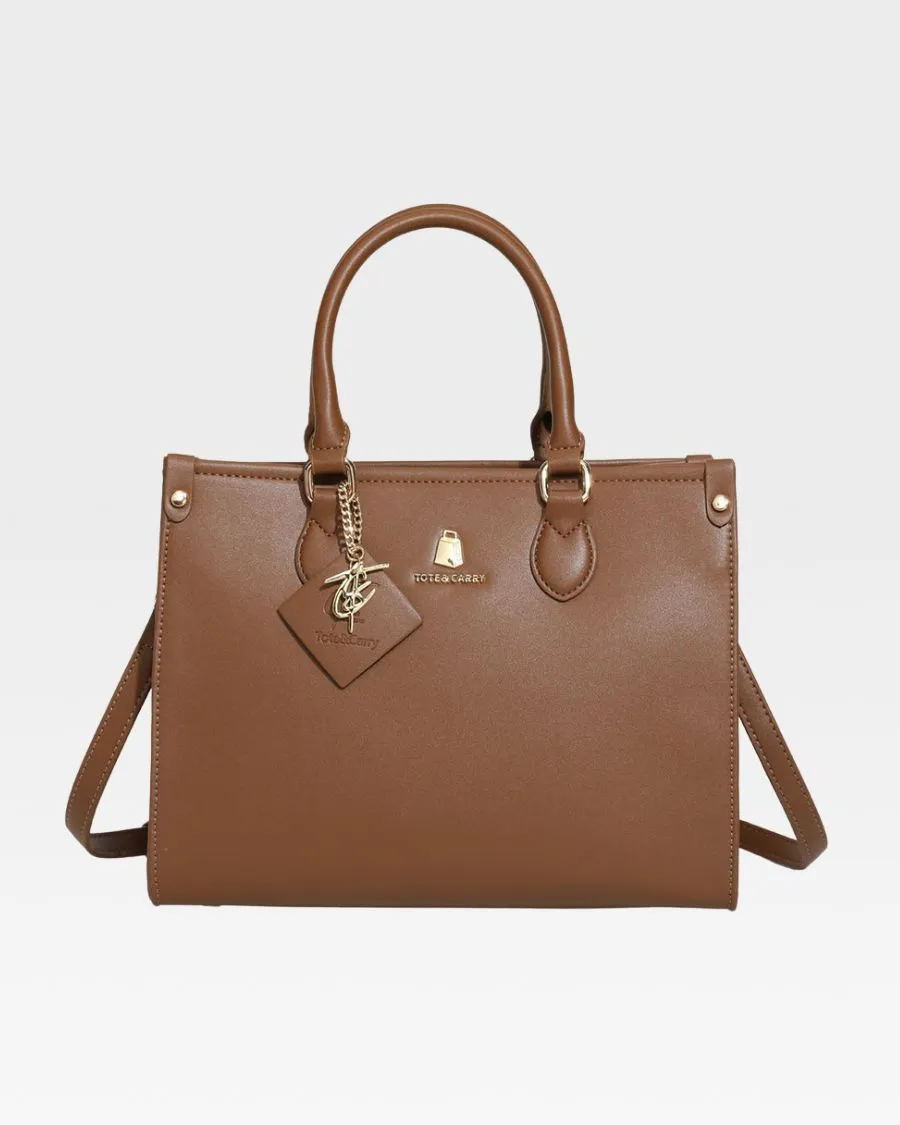 Mini Tote Bag in Coffee