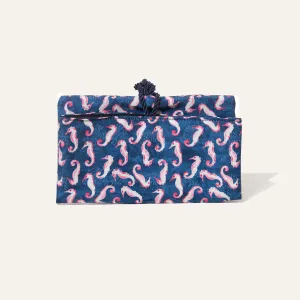 Mini Tote Seahorse Navy