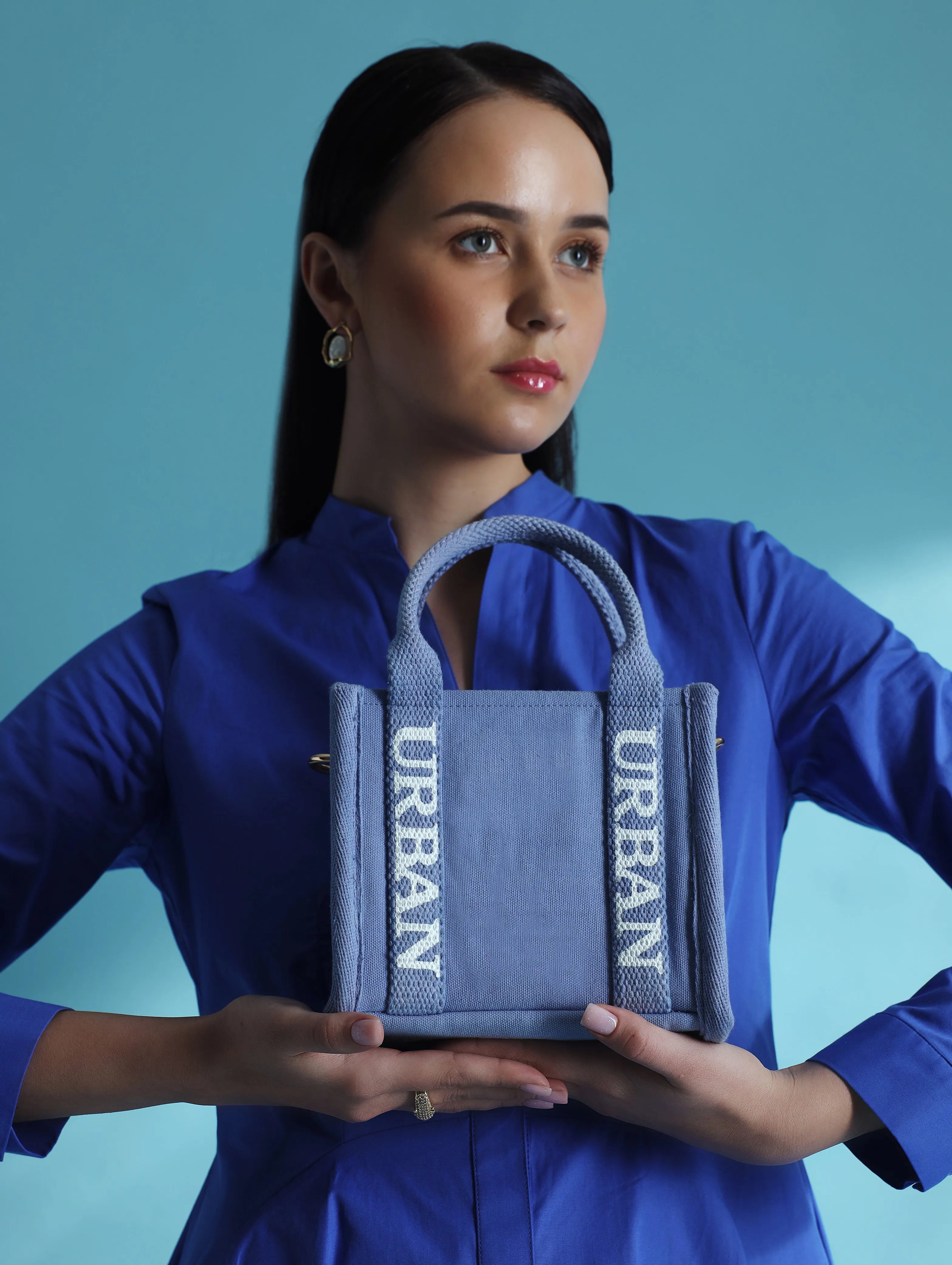 MINI URBAN TOTE | AZURE BLUE