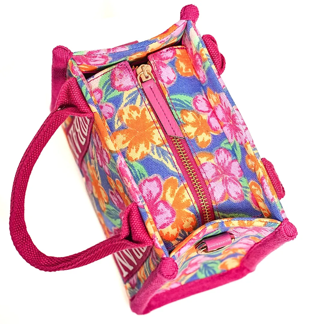 MINI URBAN TOTE FLORAL POP