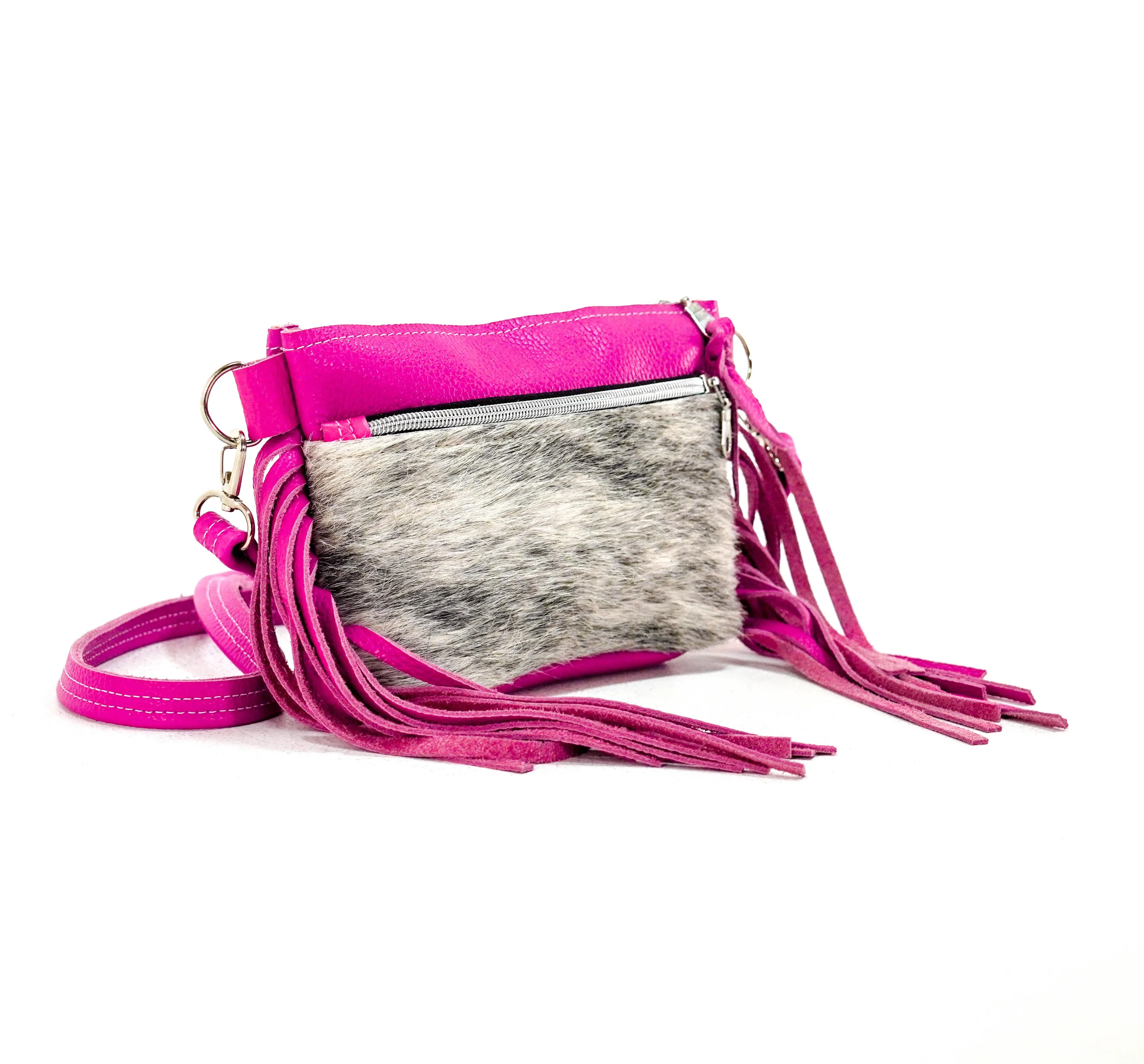 Miss Kitty - Brindle w/ Pink Leather