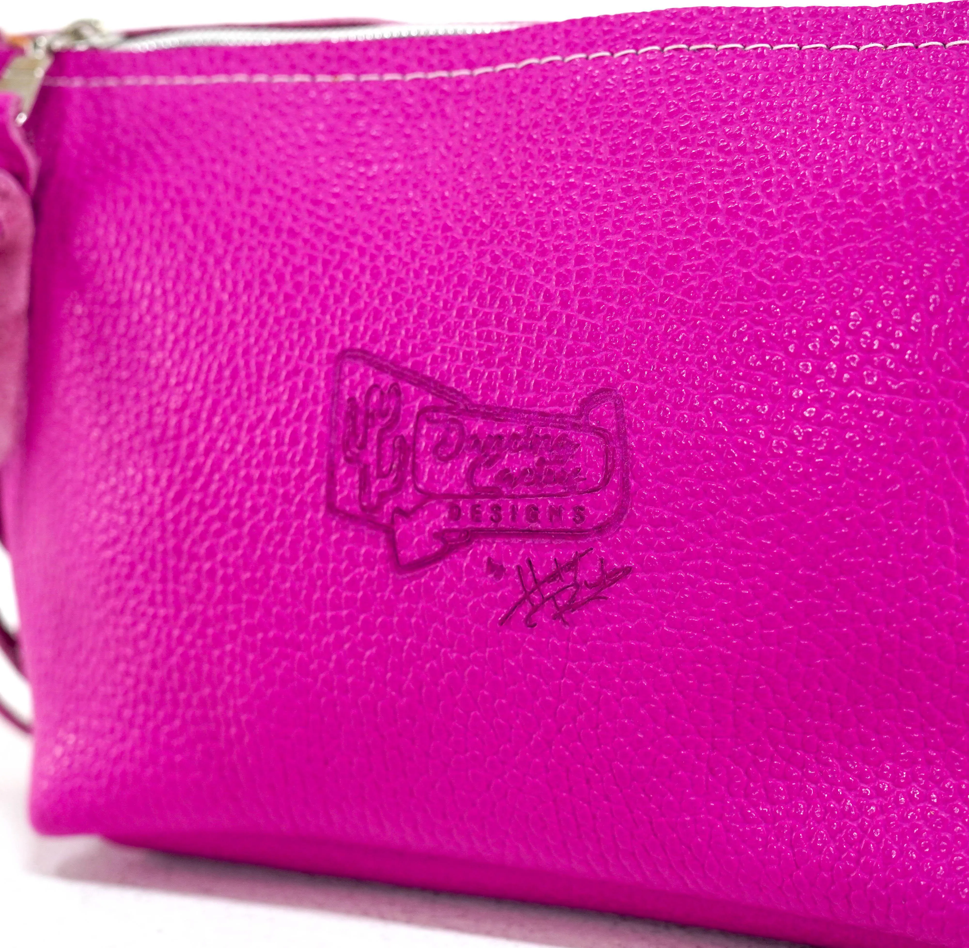 Miss Kitty - Brindle w/ Pink Leather