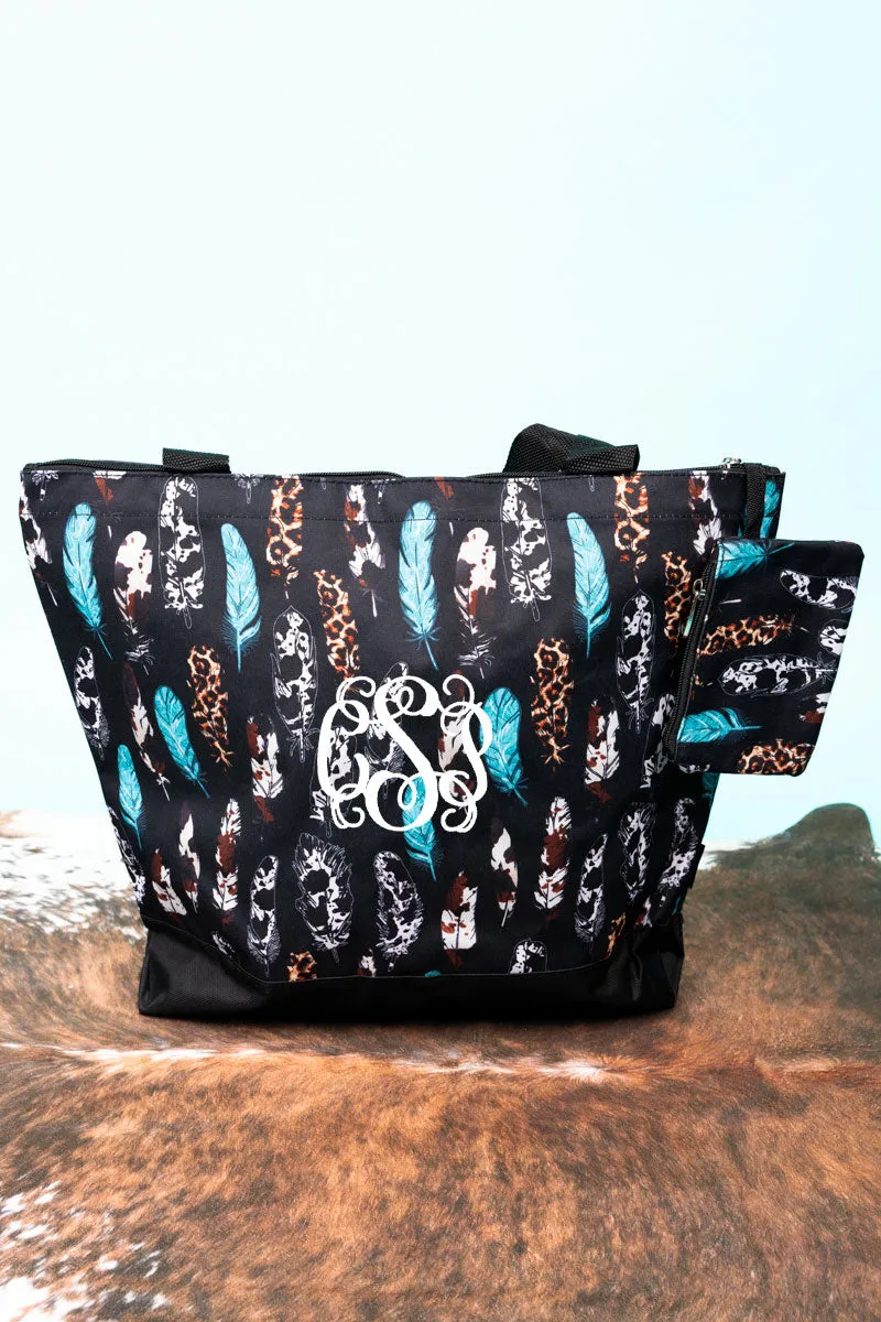 Miu Falls with Black Trim Tote Bag
