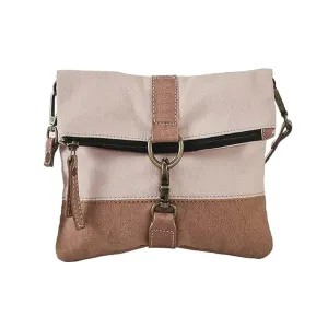 Mona B - Finley Canvas Bag Recycled Sling Bag For Women and Girls (Pink)