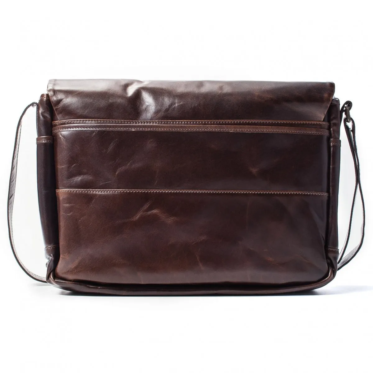 Moore and Giles Sackett Classic Messenger Bag, Brompton Brown