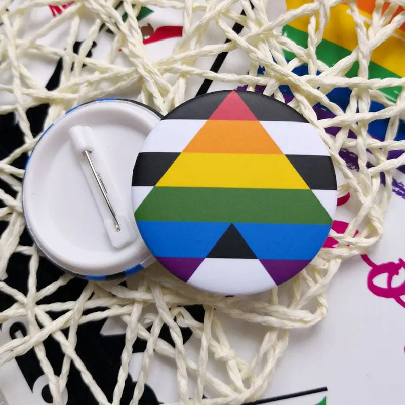 MRIMIN LGBT Transgender Pride Pin Back Buttons Badge Party Favors Supplies Accessories Cute Locker Buttons For Teens