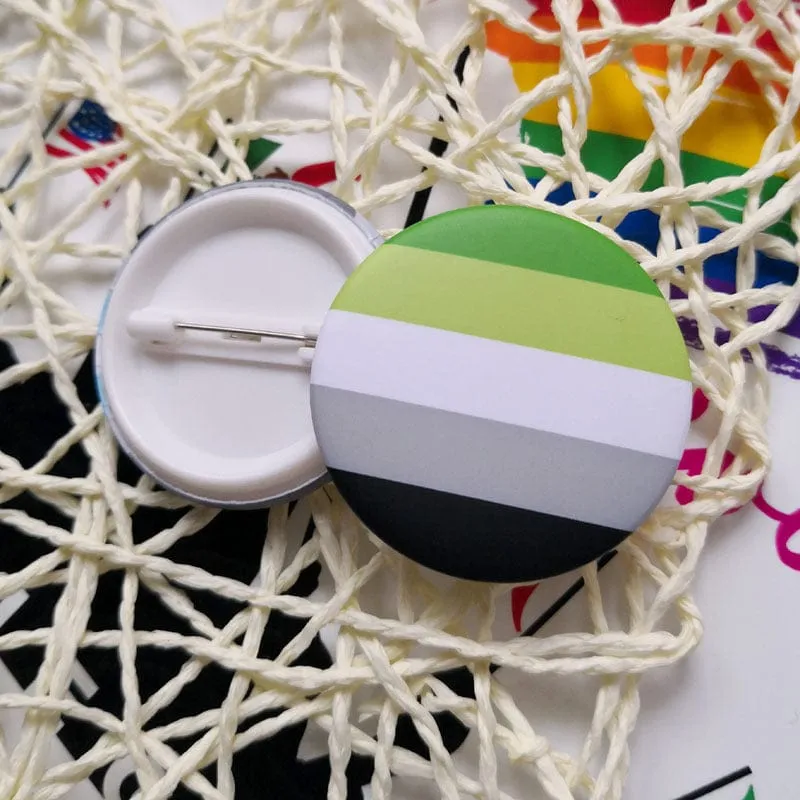 MRIMIN LGBT Transgender Pride Pin Back Buttons Badge Party Favors Supplies Accessories Cute Locker Buttons For Teens