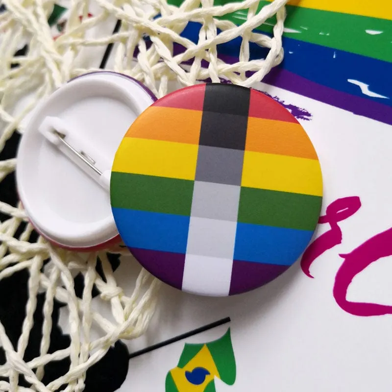 MRIMIN LGBT Transgender Pride Pin Back Buttons Badge Party Favors Supplies Accessories Cute Locker Buttons For Teens