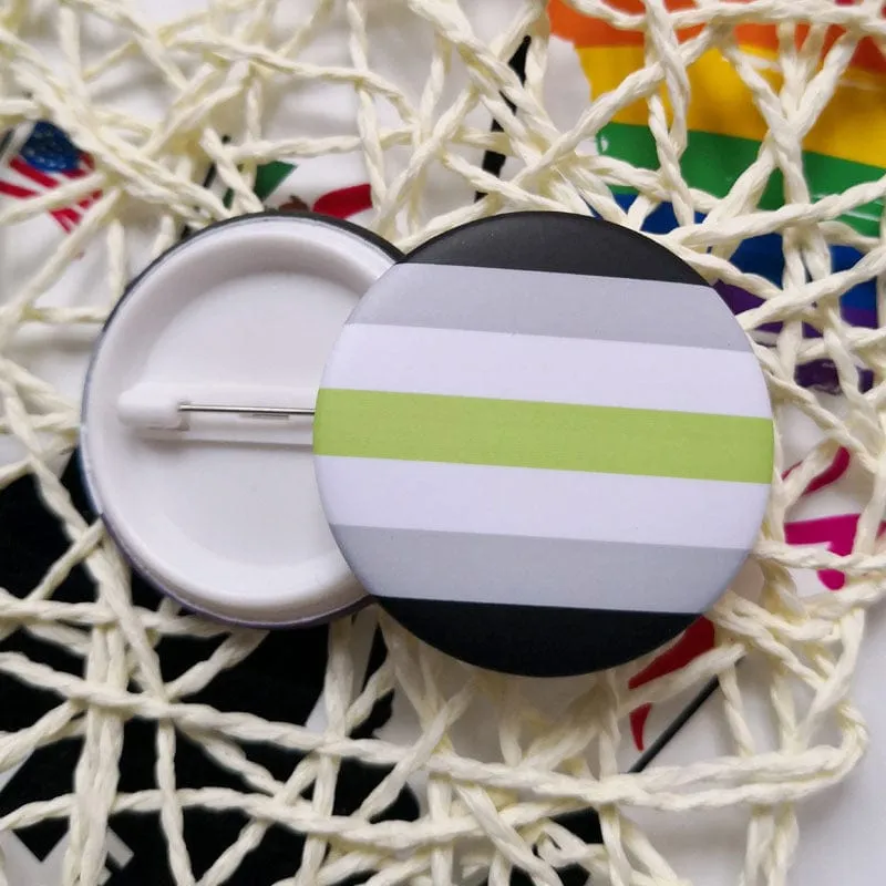 MRIMIN LGBT Transgender Pride Pin Back Buttons Badge Party Favors Supplies Accessories Cute Locker Buttons For Teens