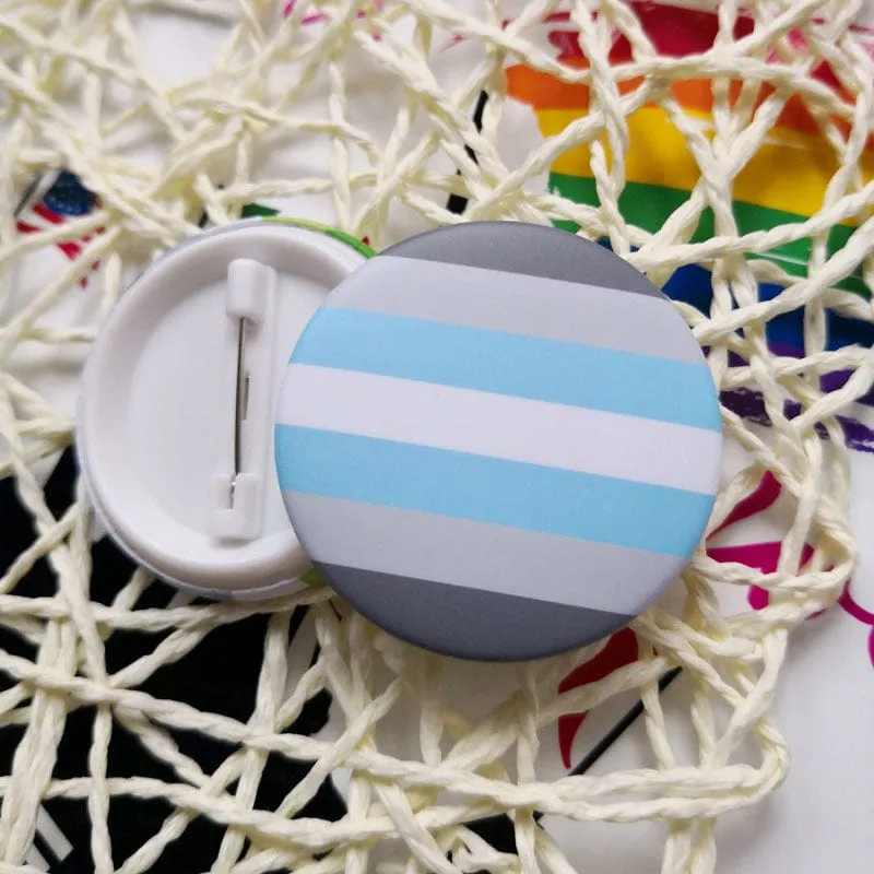MRIMIN LGBT Transgender Pride Pin Back Buttons Badge Party Favors Supplies Accessories Cute Locker Buttons For Teens