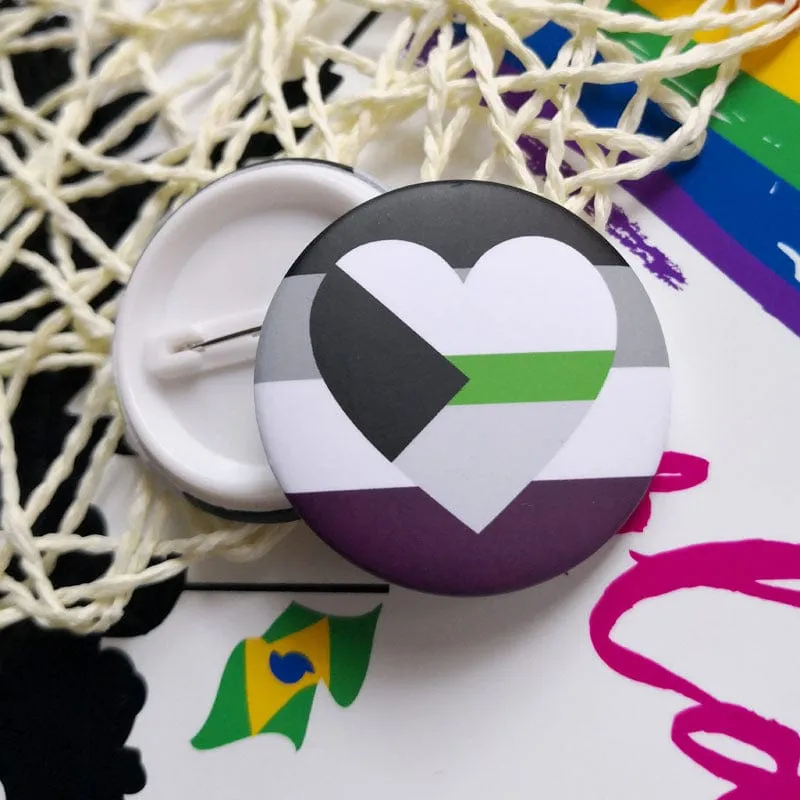 MRIMIN LGBT Transgender Pride Pin Back Buttons Badge Party Favors Supplies Accessories Cute Locker Buttons For Teens