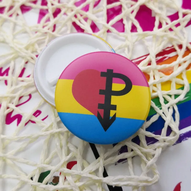 MRIMIN LGBT Transgender Pride Pin Back Buttons Badge Party Favors Supplies Accessories Cute Locker Buttons For Teens