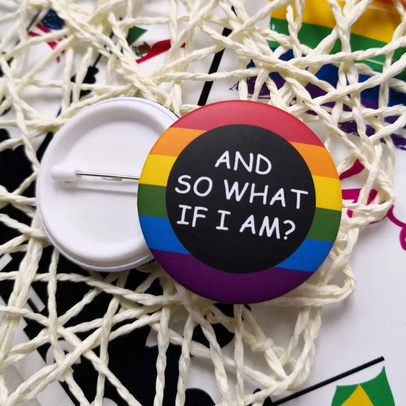 MRIMIN LGBT Transgender Pride Pin Back Buttons Badge Party Favors Supplies Accessories Cute Locker Buttons For Teens