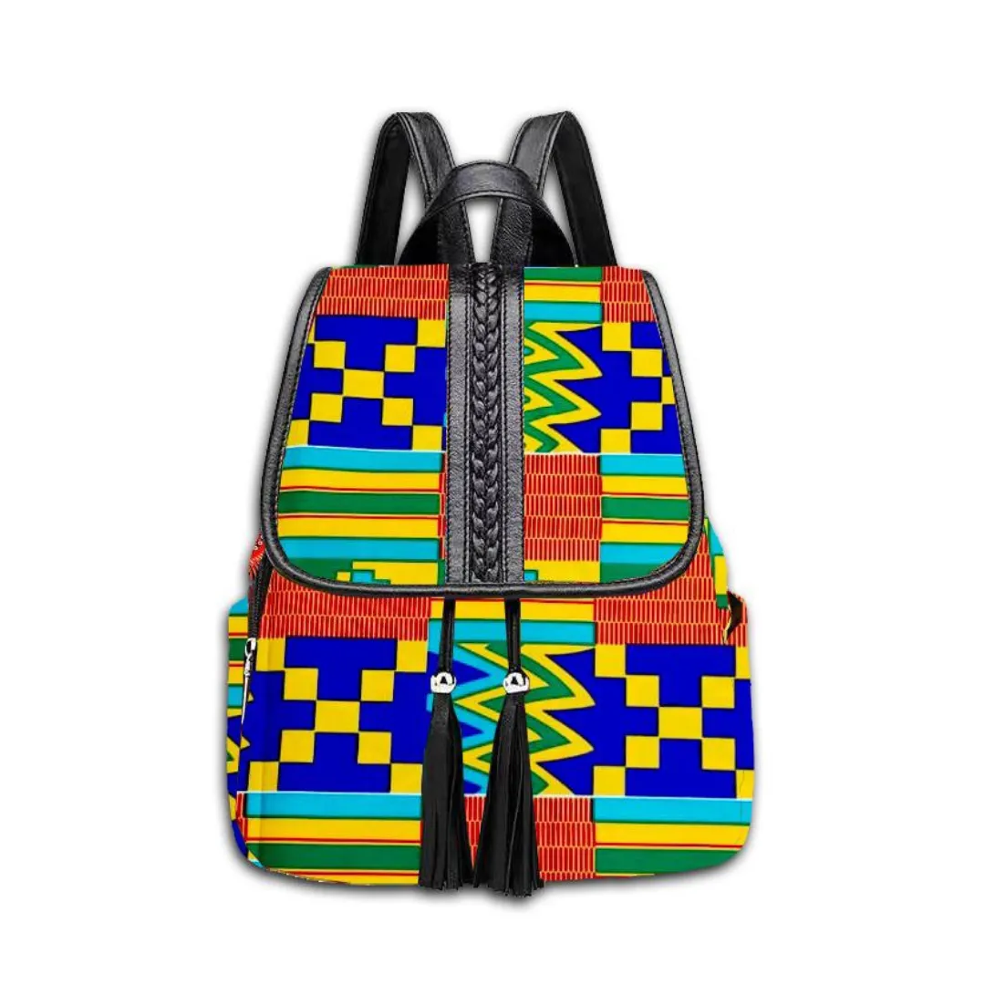Multi colors Ankara backpacks