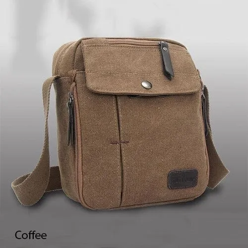 Multifunctional Canvas Sport Crossbody Shoulder Bag with Adjustable Shoulder Strap