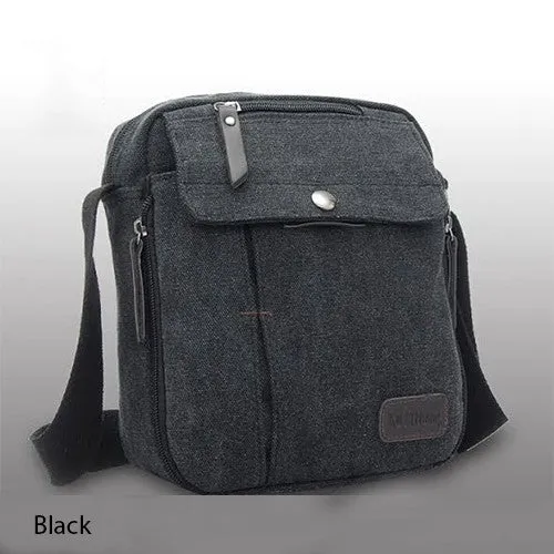 Multifunctional Canvas Sport Crossbody Shoulder Bag with Adjustable Shoulder Strap