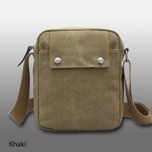 Multifunctional Canvas Sport Crossbody Shoulder Bag with Adjustable Shoulder Strap