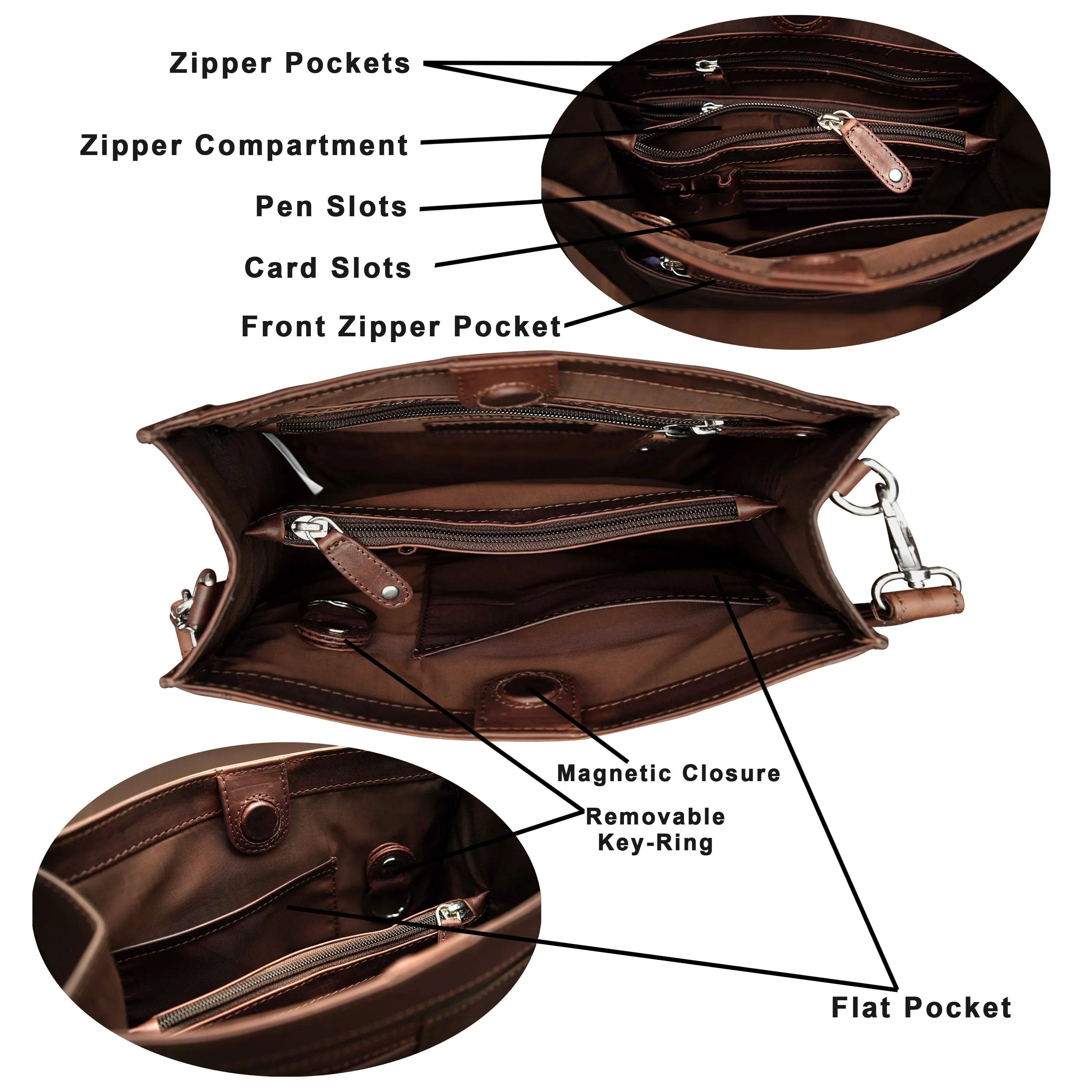 Mya Leather Shoulder Bag - OPLB70