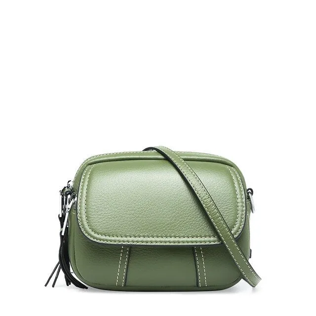 new bag female genuine leather shoulder Messenger bags Korean version handybag mini bags female wild small square bag cross body