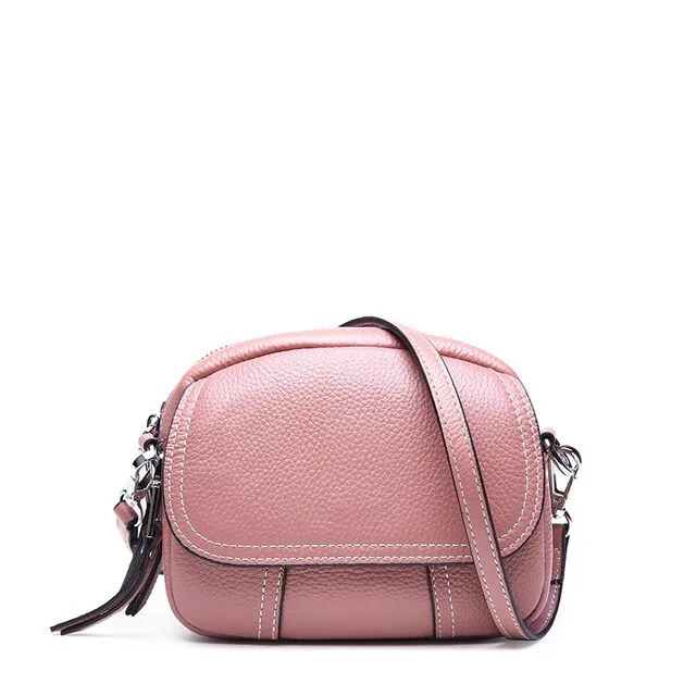 new bag female genuine leather shoulder Messenger bags Korean version handybag mini bags female wild small square bag cross body
