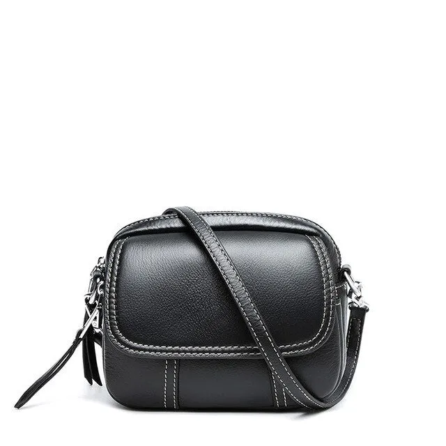 new bag female genuine leather shoulder Messenger bags Korean version handybag mini bags female wild small square bag cross body