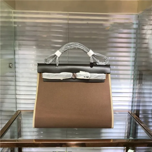New Fashion Leather and Canvas Women Bag
