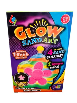 New in package! Flower Bottle Glow Sand Art, DIY! Allows you to create your own glowing sand art pieces. It provides a fun and creative activity for both children and adults