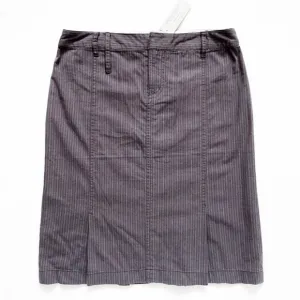 NEW WITH TAG AMERICAN EAGLE AEO Pinstriped Pleated Skirt   Pockets 2 (29&quot; x 21&quot;)