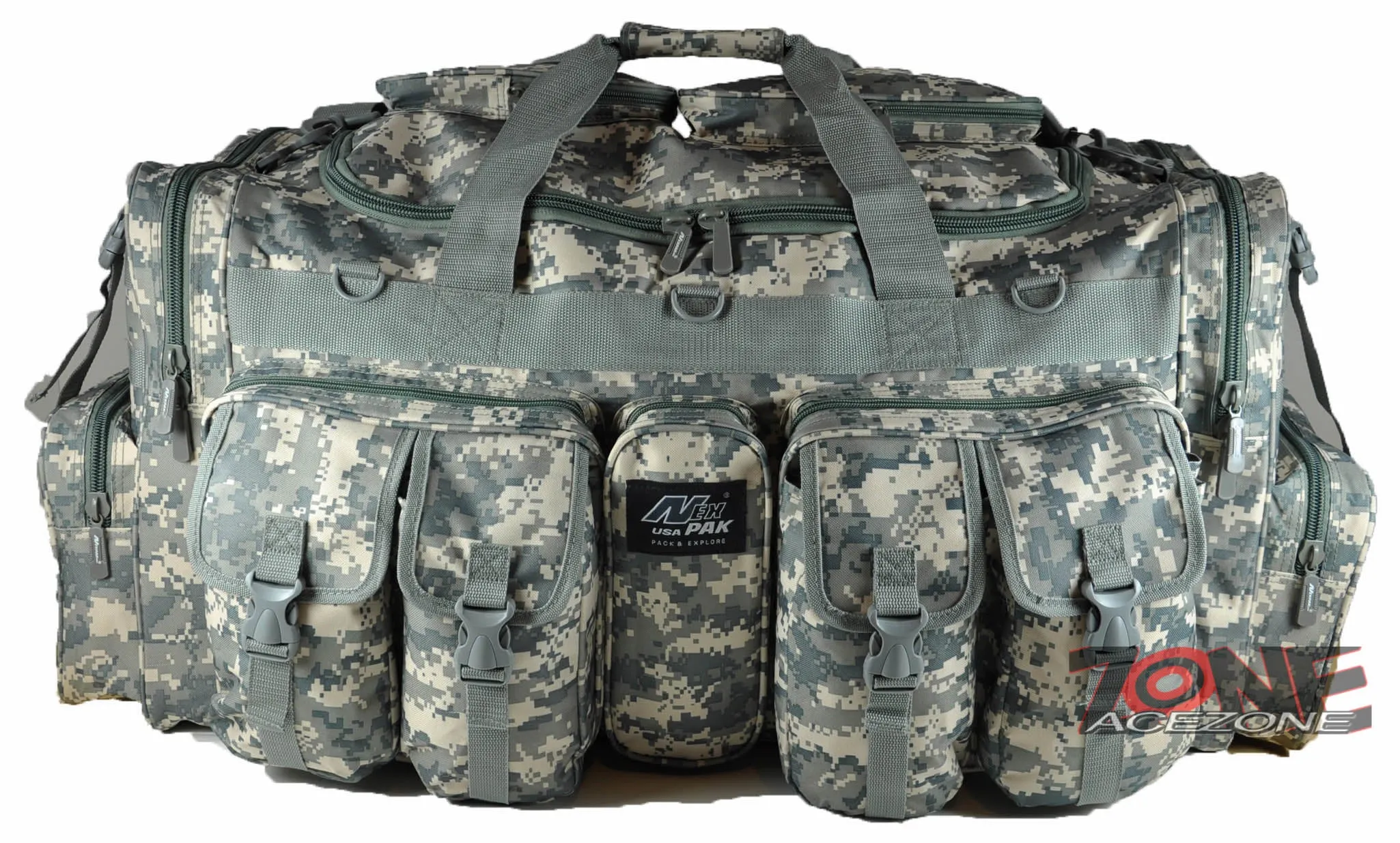Nexpak USA 35" Duffel Bag Camping Hunting Outdoor Travel TF135 ACU CAMO