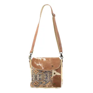 OHLAY MESSENGER Upcycled Wool Upcycled Canvas Hair-on Genuine Leather women bag western handbag purse