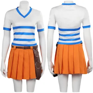 One Piece Nami Cosplay Costume Full Outfits Halloween Carnival Suit