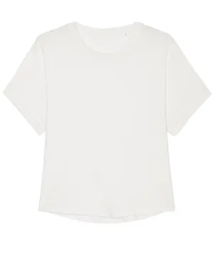 Organic Garment Dyed Roll Sleeve T-shirt: Womens