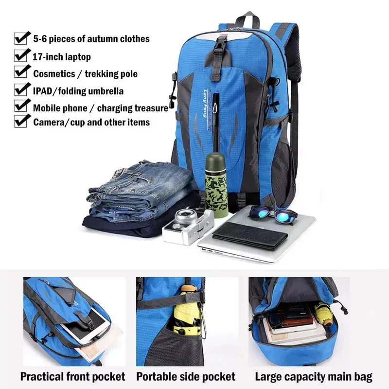 Outdoor 40L Waterproof Travel Hiking Rucksack Backpack