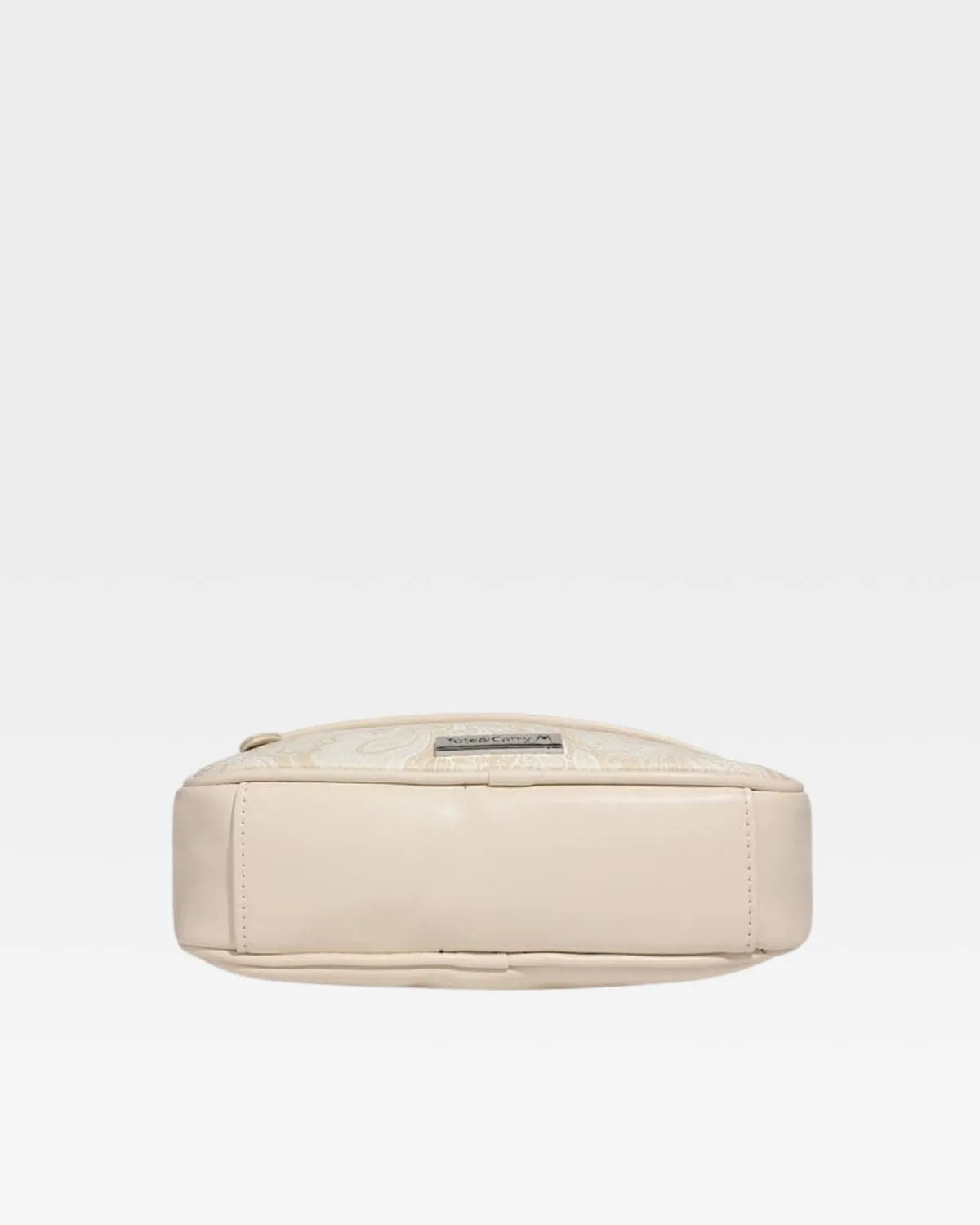 Paisley Crossbody Messenger Bag in Beige