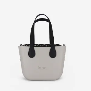Petite Handbag - Mushroom - Black