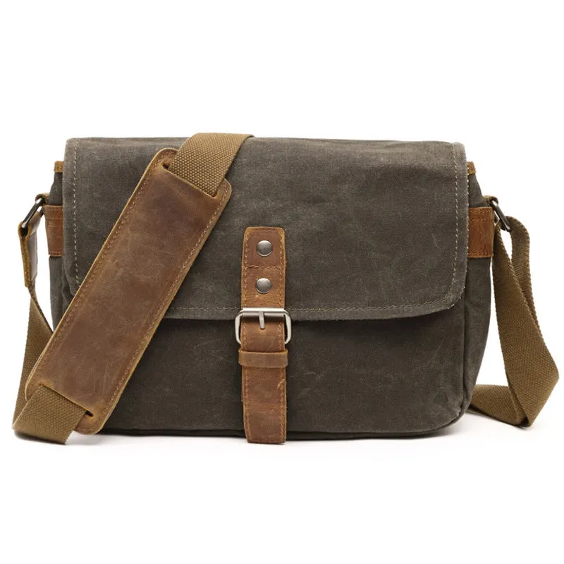 Photographic Hunter Camera Bag Canvas DSLR Camera Bag Vintage Crossbody Messenger Bag 8816