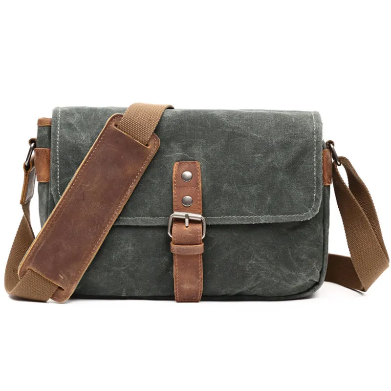 Photographic Hunter Camera Bag Canvas DSLR Camera Bag Vintage Crossbody Messenger Bag 8816