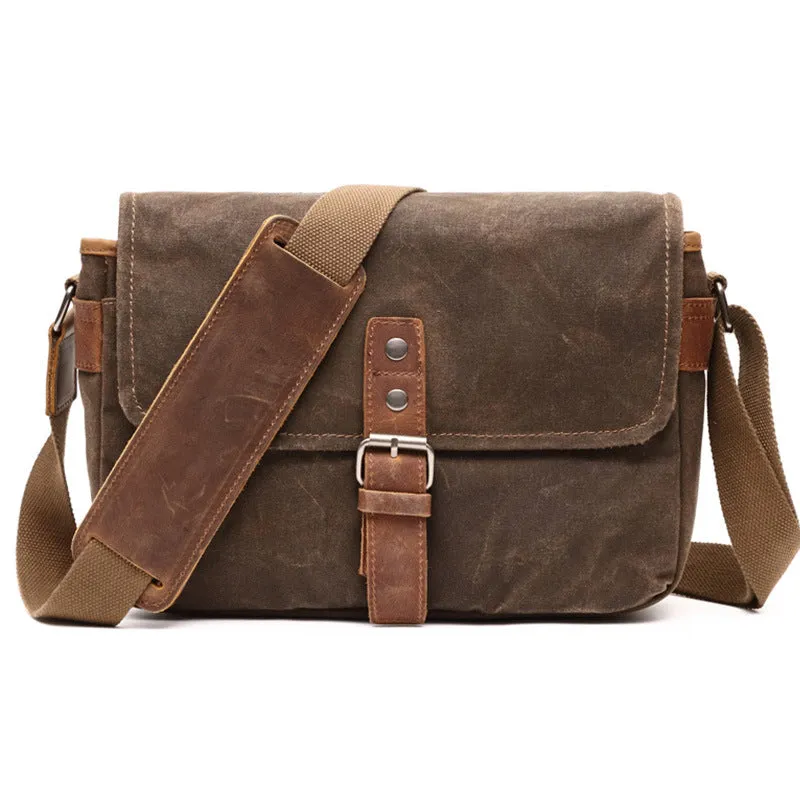 Photographic Hunter Camera Bag Canvas DSLR Camera Bag Vintage Crossbody Messenger Bag 8816