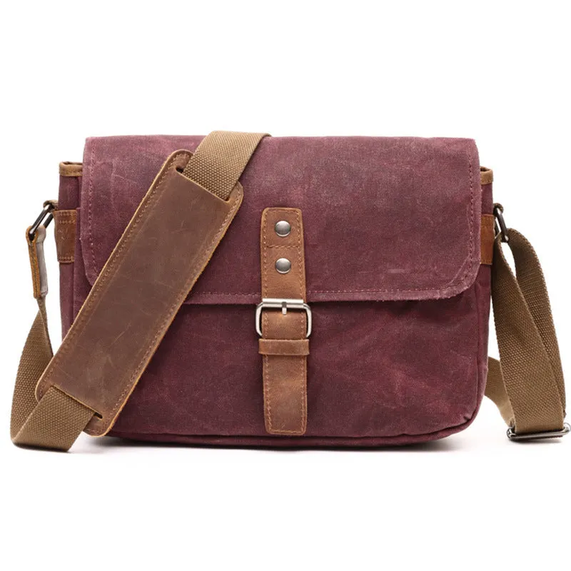Photographic Hunter Camera Bag Canvas DSLR Camera Bag Vintage Crossbody Messenger Bag 8816