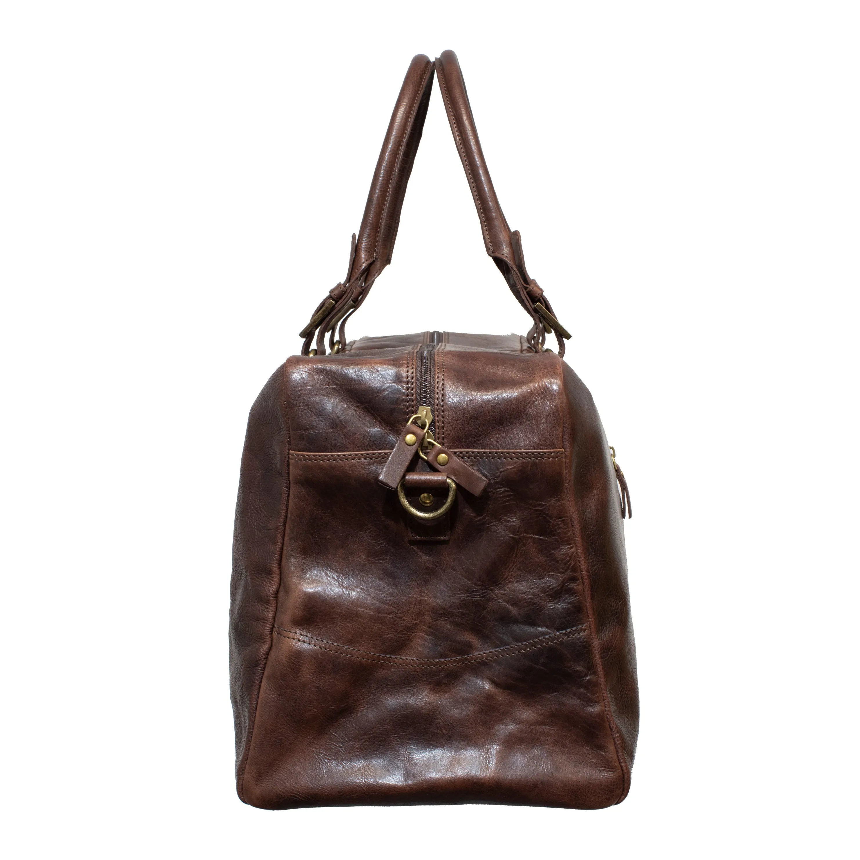 Pierre Cardin Rustic Leather Overnight Bag