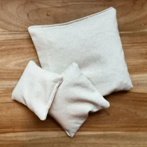 Play bags - Filled with seeds, sand & rice - Unbleached cotton