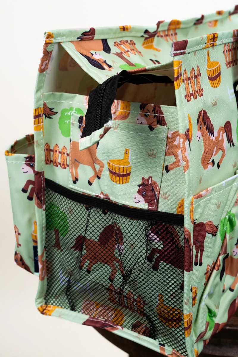 Pony Up Utility Tote with Black Trim