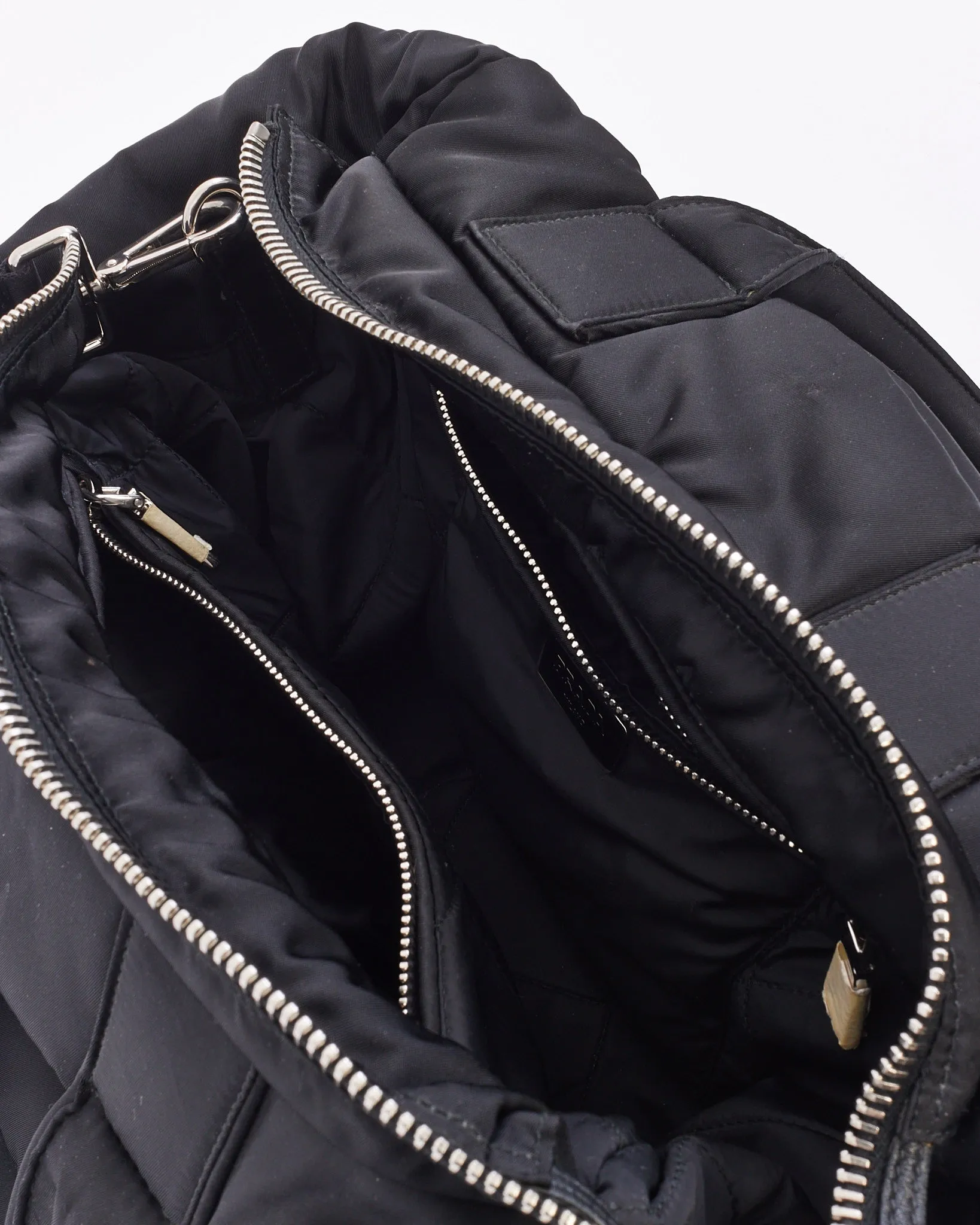 Prada Black Nylon Large Tessuto Bag