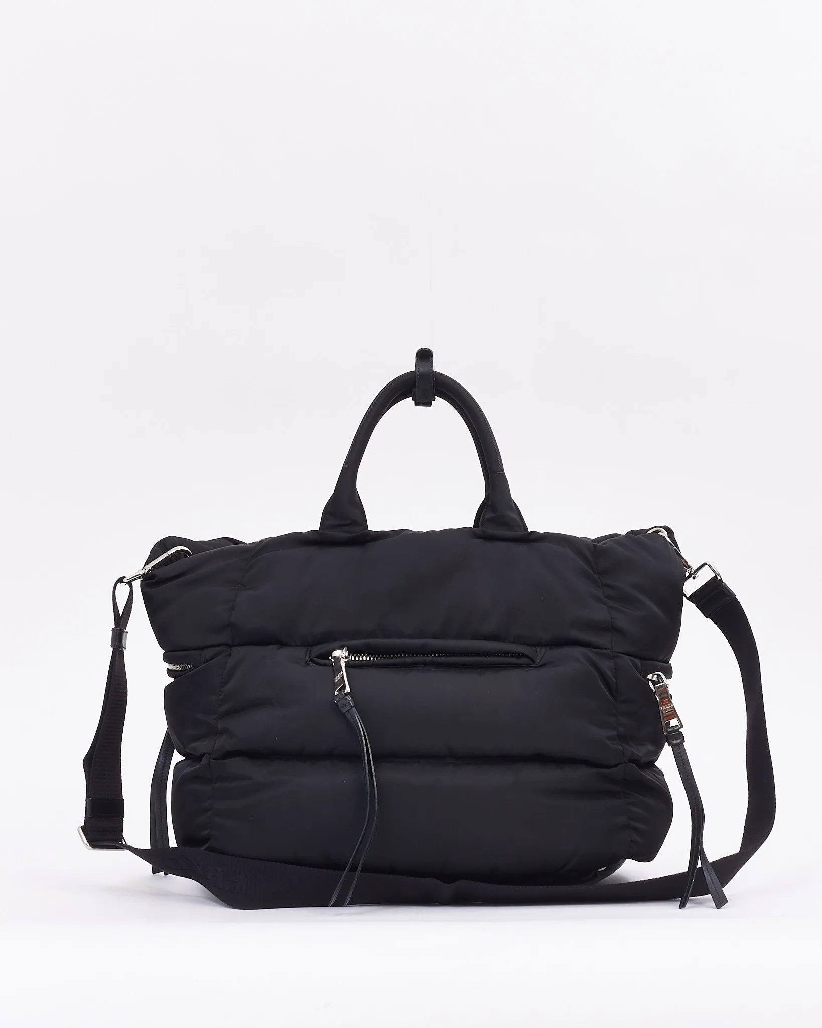 Prada Black Nylon Large Tessuto Bag